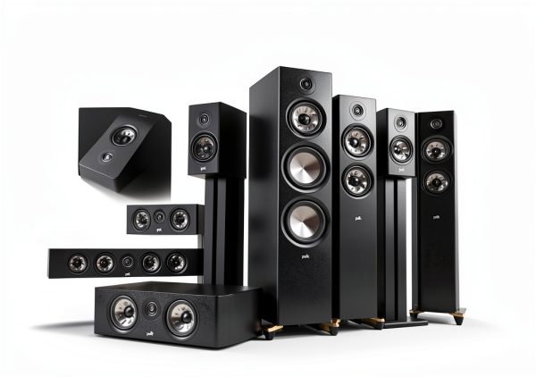 Polk Audio Reserve R100 Bookshelf Speaker Pair Black/White 5.25"-5