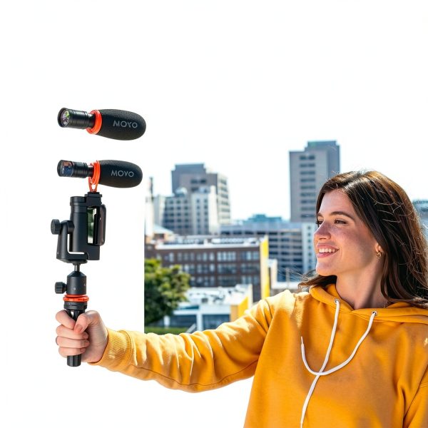 Movo WM-VXR10 Wireless Shotgun Mic Adapter Lightning 164ft Range-1