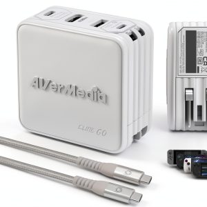AVerMedia GC313Pro WHITE Go Capture Card with USB‑C Fast Charging-0