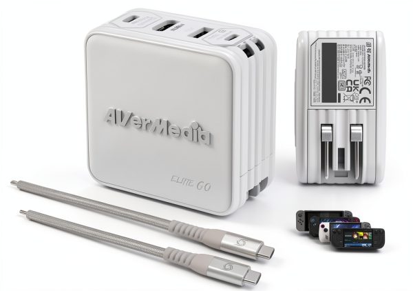 AVerMedia GC313Pro WHITE Go Capture Card with USB‑C Fast Charging-0