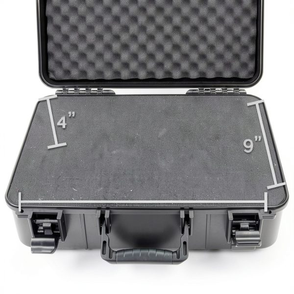 CASEMATIX Premium Hard Shell Microphone Case – Rugged Foam Insert-5