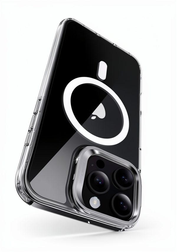 MagSafe iPhone 16 Pro Hybrid Case with Zinc Alloy Stand – Black-4
