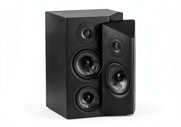 Polk Audio Reserve R100 Bookshelf Speaker Pair Black/White 5.25"-3