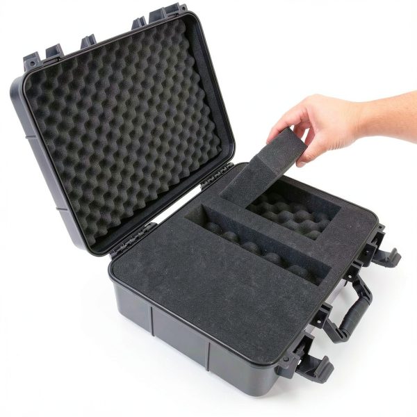 CASEMATIX Premium Hard Shell Microphone Case – Rugged Foam Insert-3