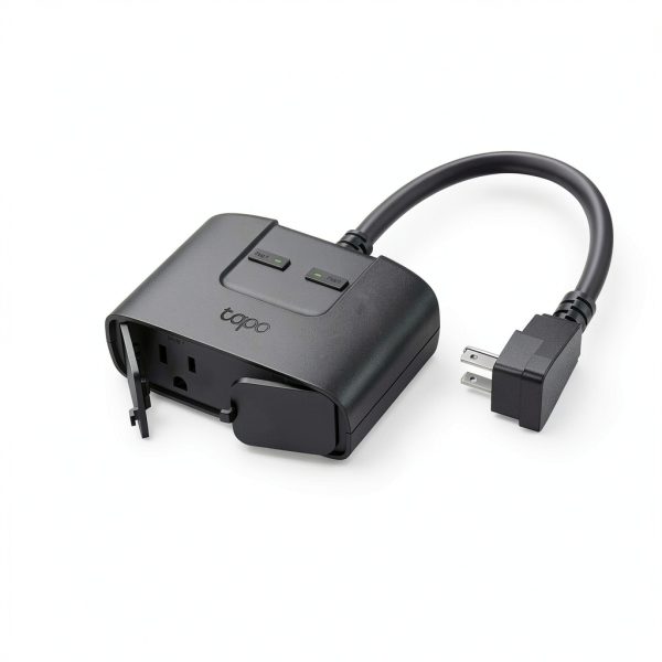 TP-Link Tapo Smart Wi‑Fi Outdoor Plug 2 Independent Outlets IP65-1