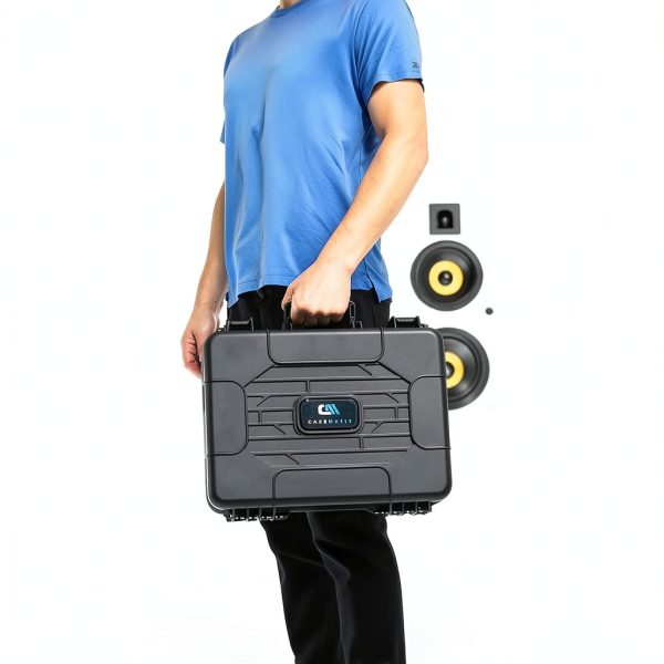 CASEMATIX Premium Hard Shell Microphone Case – Rugged Foam Insert-4